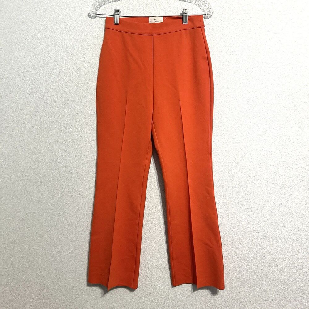 Grey/Ven Porterfield Kick Flare Pant Orange Crush Women’s Size SM High Waist